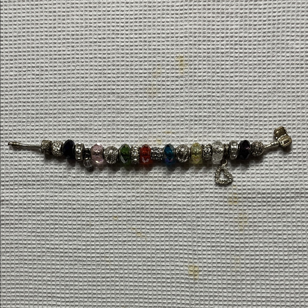 Elegant Multi-Color Charm Bracelet